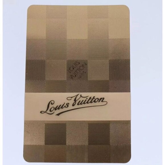 ๐ LIMITED EDITION! LOUIS VUITTON GOLD AND SILVER DAMIER PLAYING CARDS - Picture 2 of 8